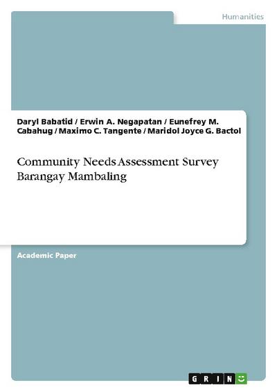 Community Needs Assessment Survey Barangay Mambaling