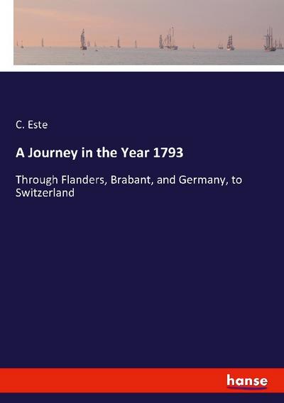 A Journey in the Year 1793