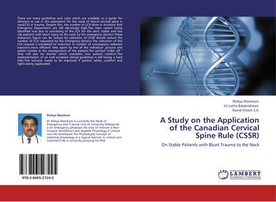 A Study on the Application of the Canadian Cervical Spine Rule (CSSR)