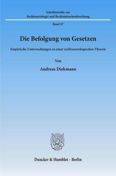 Die Befolgung von Gesetzen.