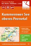 Klemmer Pocket Rad-, Wander- und Paddelkarte Kummerower See ? oberes Peenetal: GPS geeignet, Erlebnis-Tipps auf der Rückseite, 1:50000