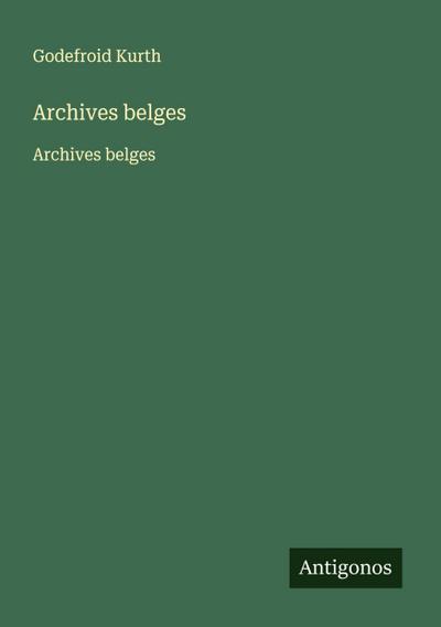 Archives belges