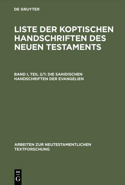 Die sahidischen Handschriften der Evangelien