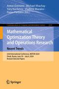 Mathematical Optimization Theory and Operations Re