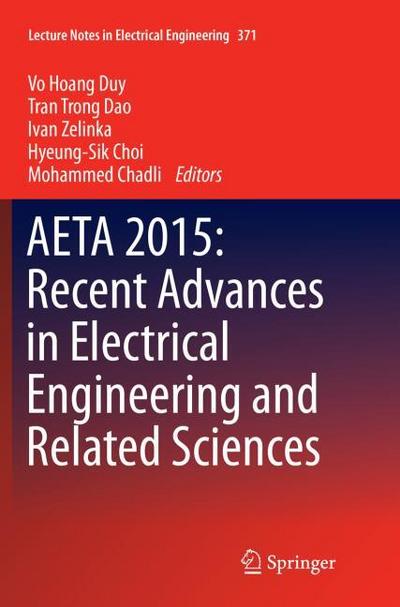 AETA 2015: Recent Advances in Electrical Engineering and Related Sciences