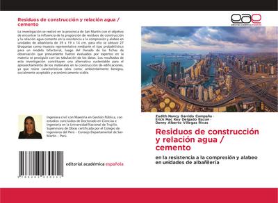 Residuos de construcción y relación agua / cemento