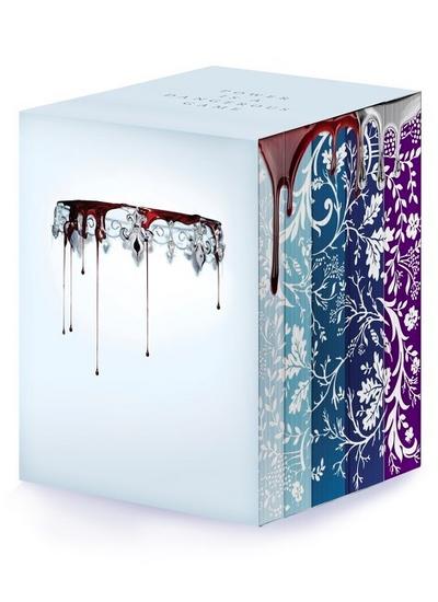 Red Queen 10th Anniversary Deluxe 5-book Box Set with stenciled edges