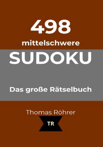 498er Sudoku mittelschwer, DIN A5
