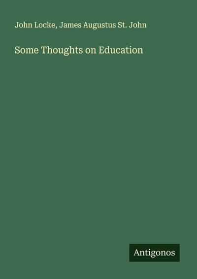Some Thoughts on Education