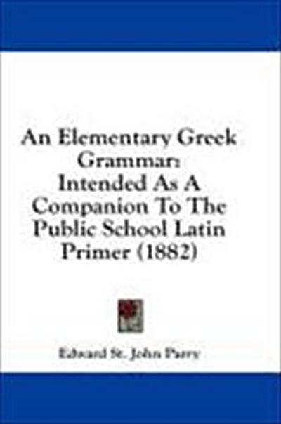An Elementary Greek Grammar