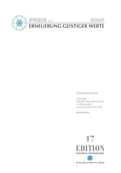 Sonderpreis zur Erneuerung geistiger Werte 2007