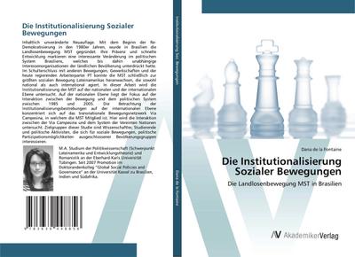 Die Institutionalisierung Sozialer Bewegungen