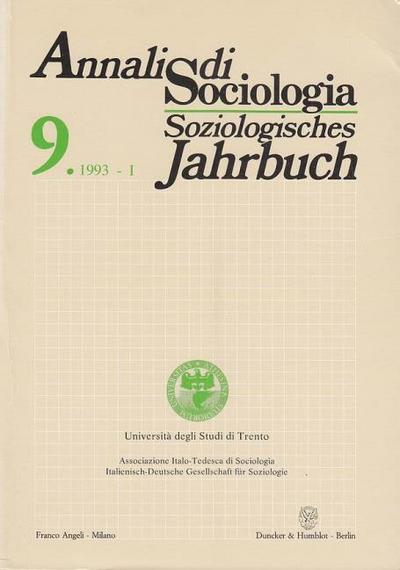 Annali di Sociologia - Soziologisches Jahrbuch.