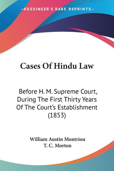 Cases Of Hindu Law