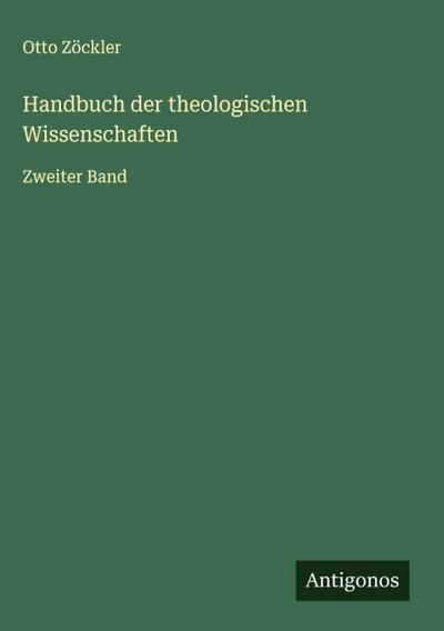 Handbuch der theologischen Wissenschaften