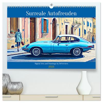 Surreale Autofreuden (hochwertiger Premium Wandkalender 2024 DIN A2 quer), Kunstdruck in Hochglanz