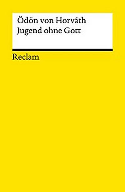 Jugend ohne Gott. Roman